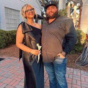 Azazie Black One-Shoulder Maxi Dress
